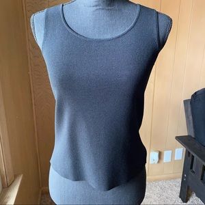 Talbots stretchy black tank top